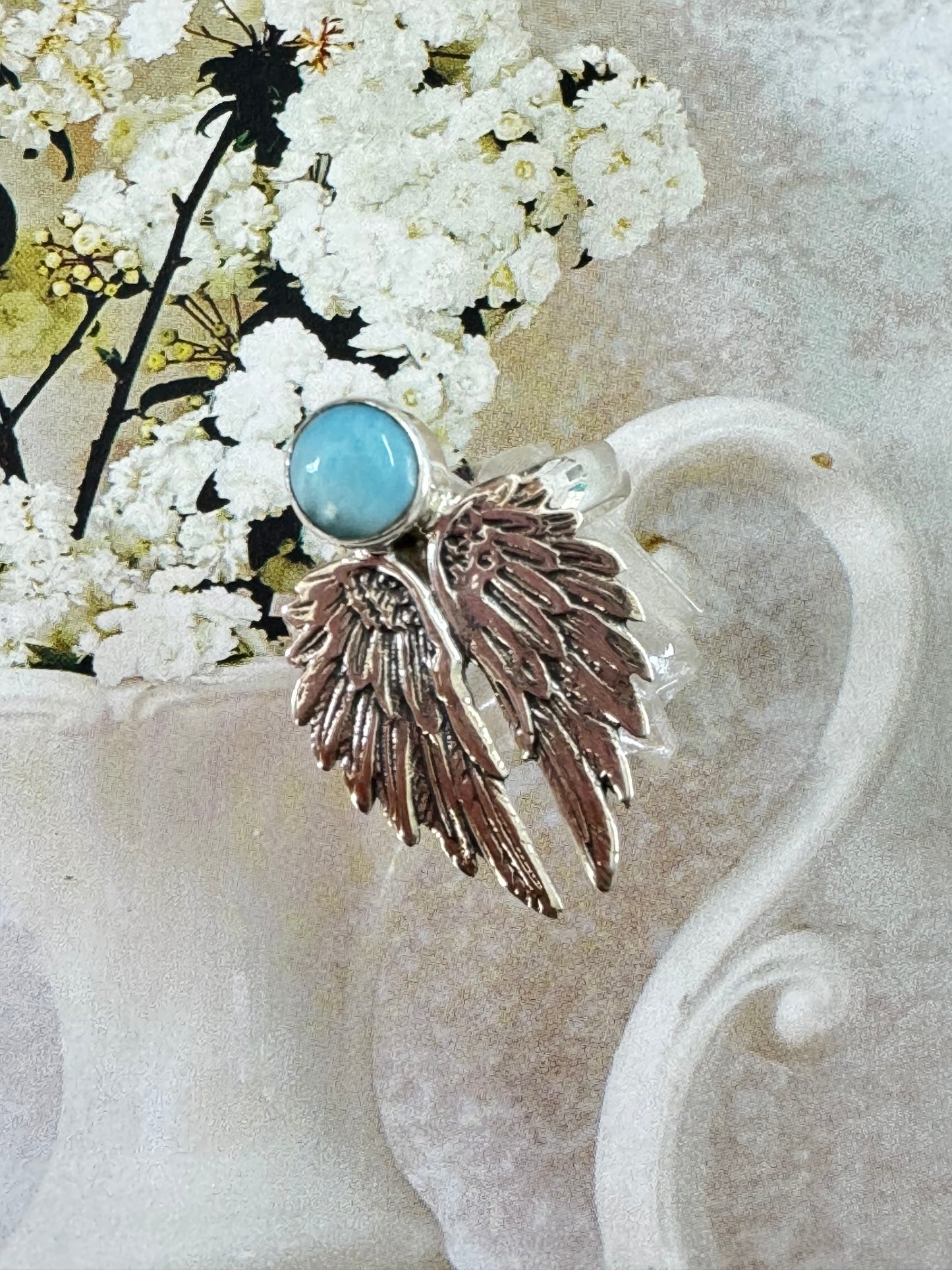 Angel Wing Larimar Stone