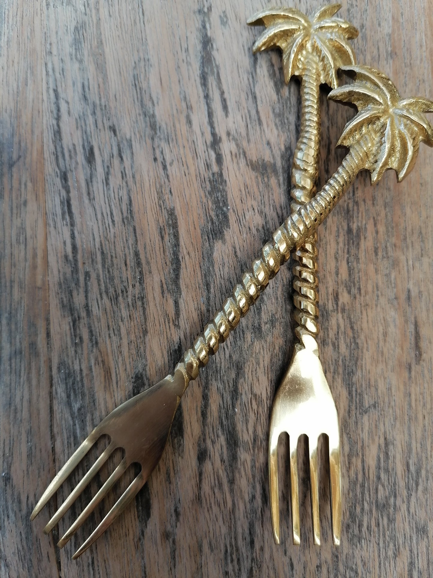 Desert Brass Palm Tree Fork
